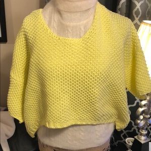 Philosophy Hi-low Yellow Sweetheart Sweater M